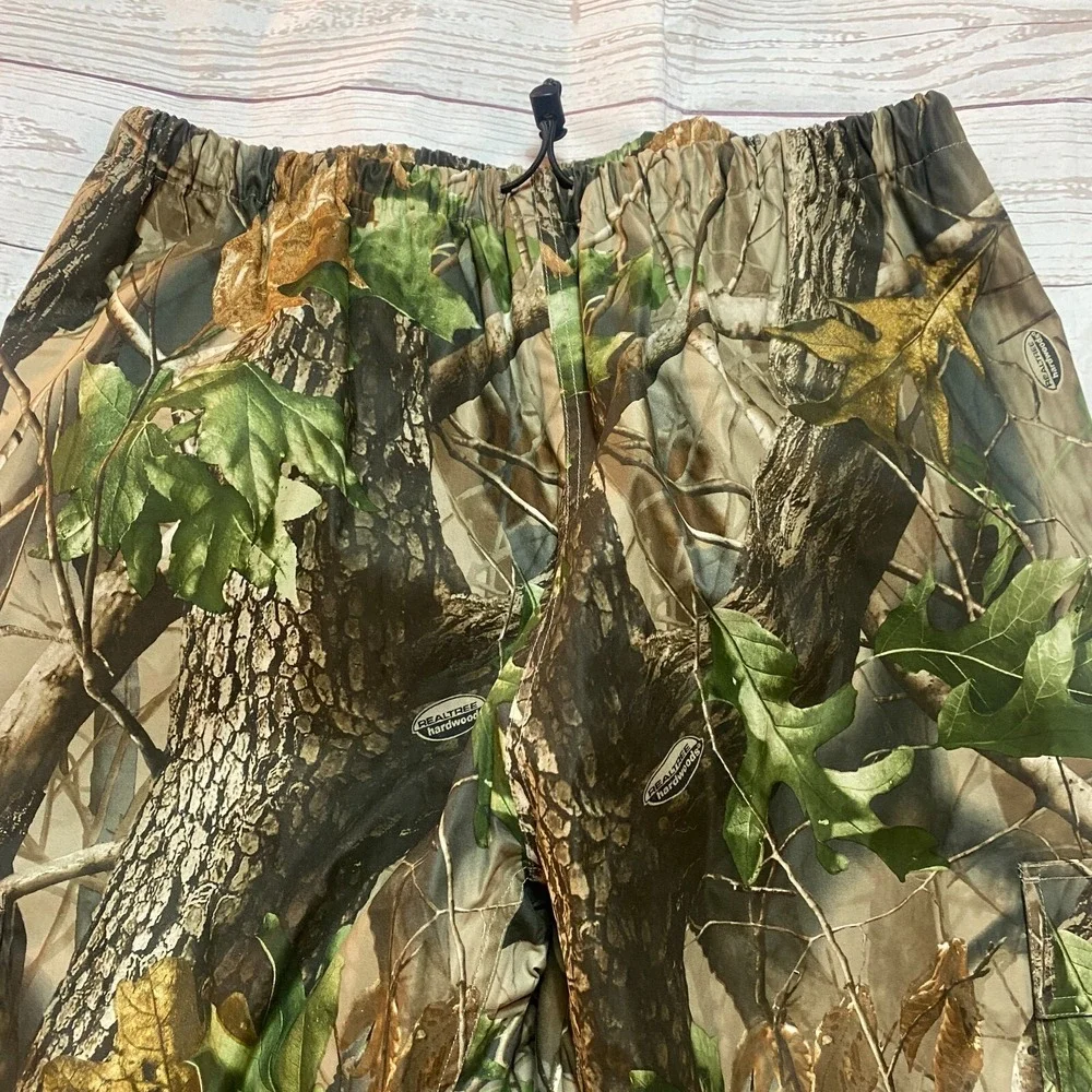 Field & Stream Pants Elastic Waist Real Tree Camo Hunting Outdoor Cargo Men's XL